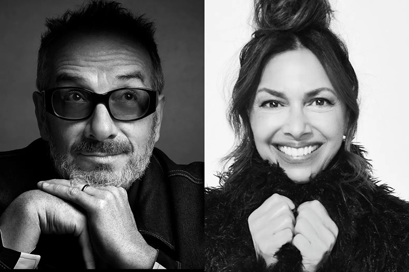 Susanna Hoffs and Elvis Costello