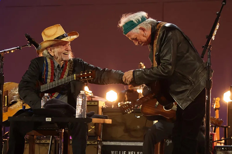 Willie Nelson and Keith Richards