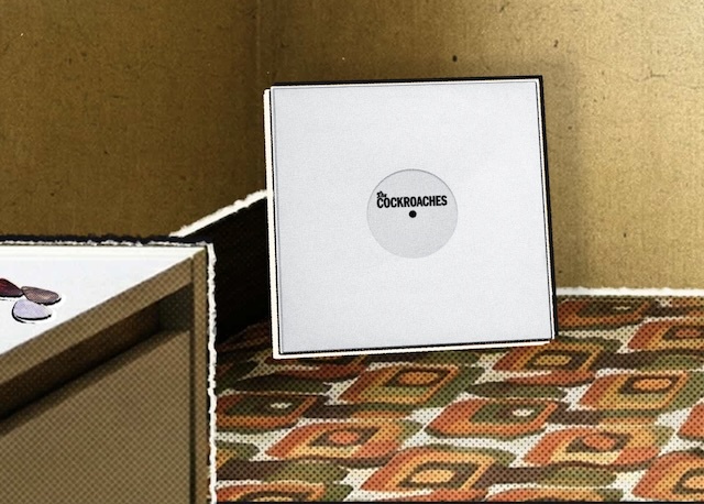 ベッドの上のレコード